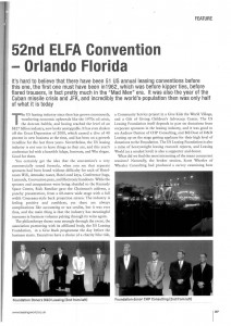 52nd ELFA Convention article