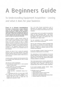 Beginners guide - understanding equipment acquisition leasing