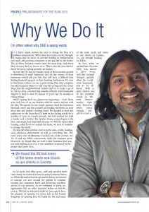Why We Do It article page 1